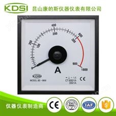 指針式廣角度電流測量儀表BE-96W AC600/1A 3倍雙刻度