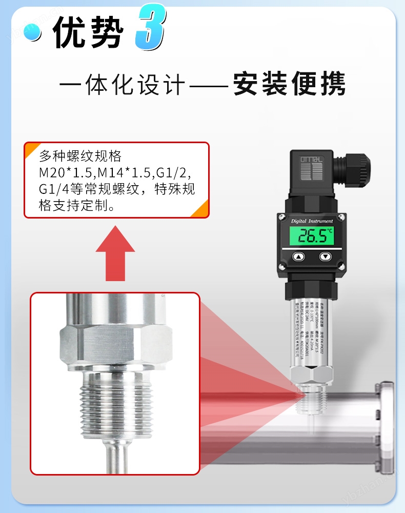 豐控FK-P202一體化溫度變送器