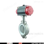 气动不锈钢蝶阀 耐磨抗氧化对夹蝶阀